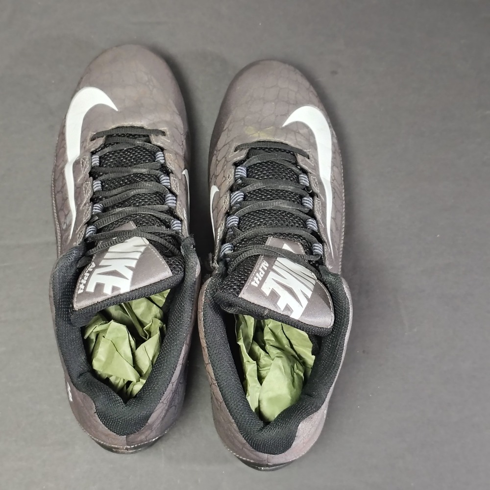 Nike Mens Alpha Pro 2 Mid TD Football Cleats 12 Black Silver 725227-010 Athletic - Picture 10 of 15